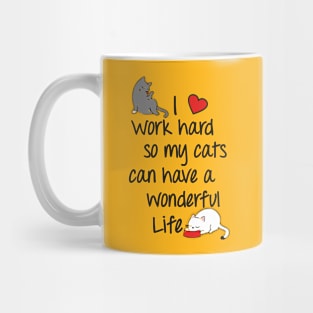 Two lazy cats design Mug